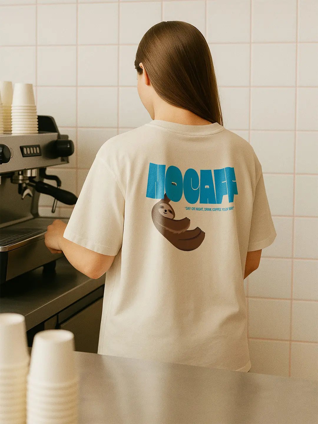 Nocaff T-shirt Print