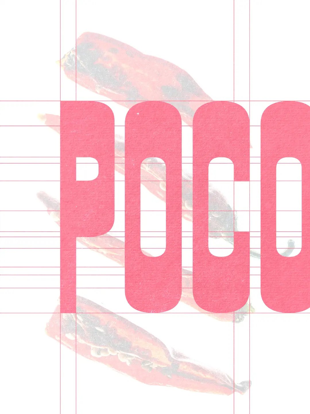 cropped Poco A Poco wordmark with guides
