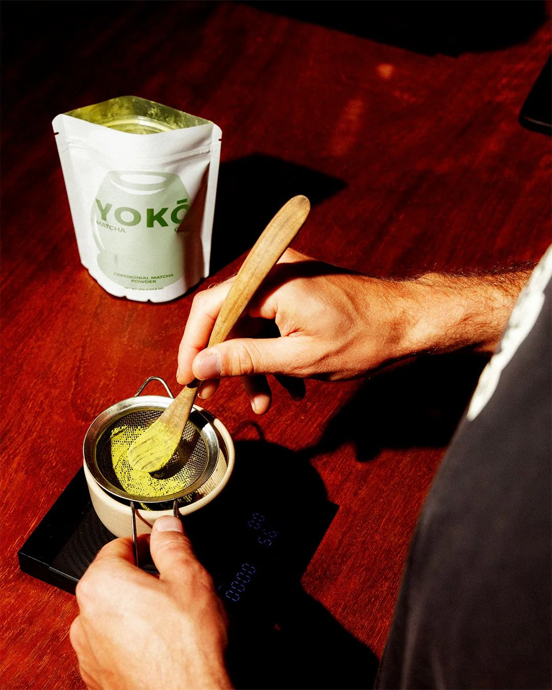 YOKŌ Ceremonial Matcha Being Prepared