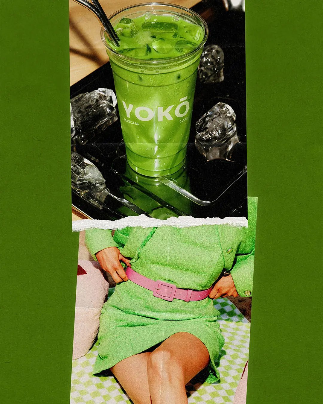 BLNK model with headband