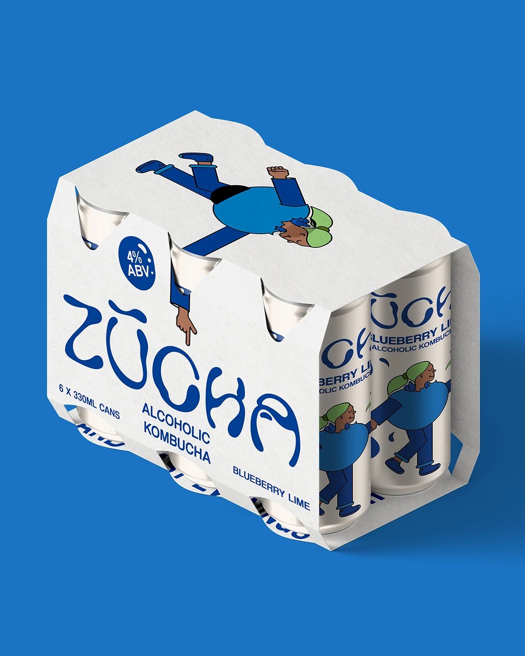 ZŪCHA Blueberry Lime 6-Can Set