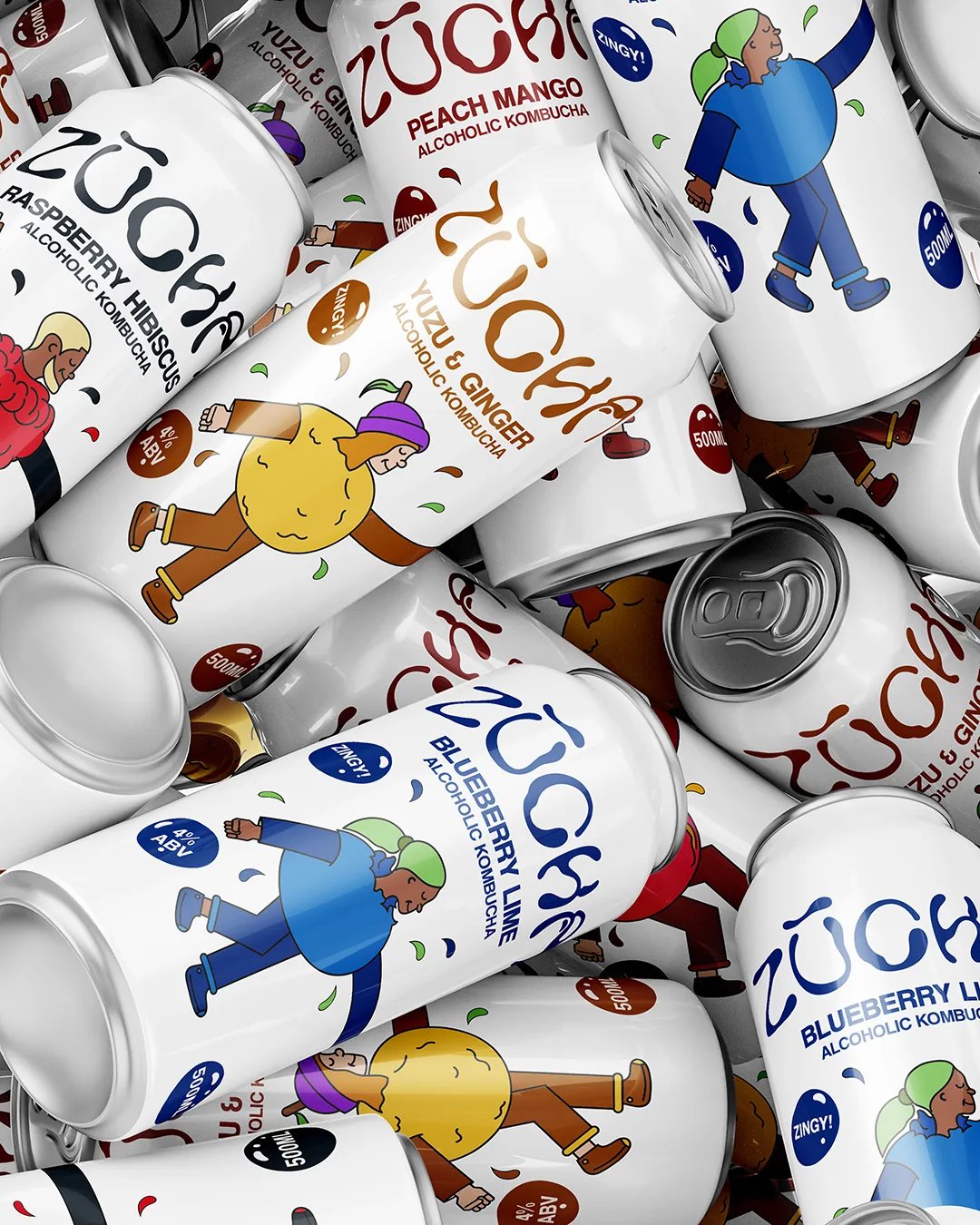 ZŪCHA Cans In Pile